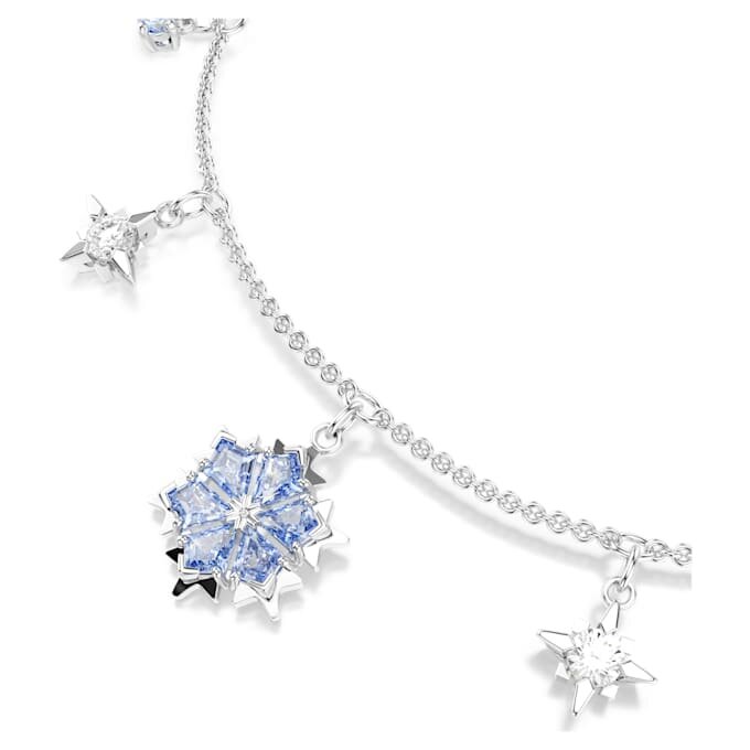 Magic-Armband „Snowflake“, blau, rhodiniert Magic-Armband „Snowflake“, blau, rhodiniert