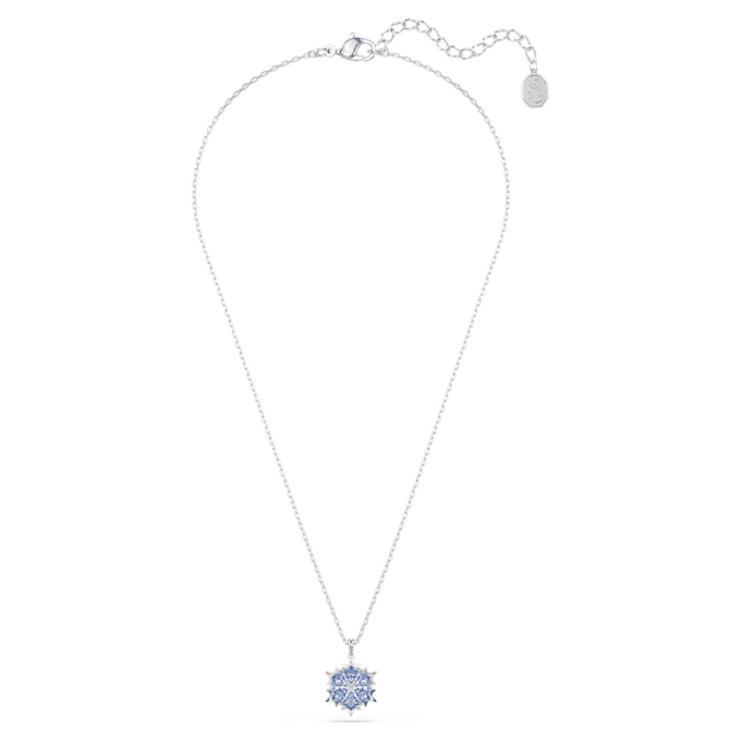 Magischer Anhänger „Schneeflocke“, blau, rhodiniert Magischer Anhänger „Schneeflocke“, blau, rhodiniert