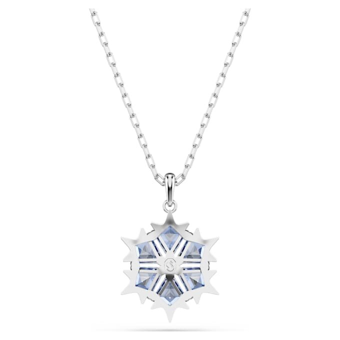 Magischer Anhänger „Schneeflocke“, blau, rhodiniert Magischer Anhänger „Schneeflocke“, blau, rhodiniert