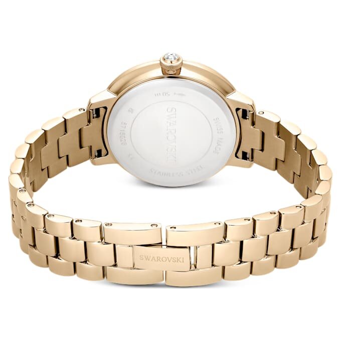 Matrix 3-Link-Uhr, Swiss Made, Metallarmband, goldfarben, champagnerfarbene PVD-Beschichtung Matrix 3-Link-Uhr, Swiss Made, Metallarmband, goldfarben, champagnerfarbene PVD-Beschichtung