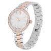 Matrix 3-Link-Uhr, Swiss Made, Metallarmband, silberfarben, roségoldfarbenes Finish Matrix 3-Link-Uhr, Swiss Made, Metallarmband, silberfarben, roségoldfarbenes Finish