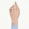 Matrix-Armband mit gemischten Schliffen, blau, rhodiniert