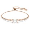 Matrix-Armband mit gemischten Schliffen, weiß, roségoldfarben plattiert Matrix-Armband mit gemischten Schliffen, weiß, roségoldfarben plattiert