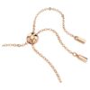 Matrix-Armband mit gemischten Schliffen, weiß, roségoldfarben plattiert Matrix-Armband mit gemischten Schliffen, weiß, roségoldfarben plattiert