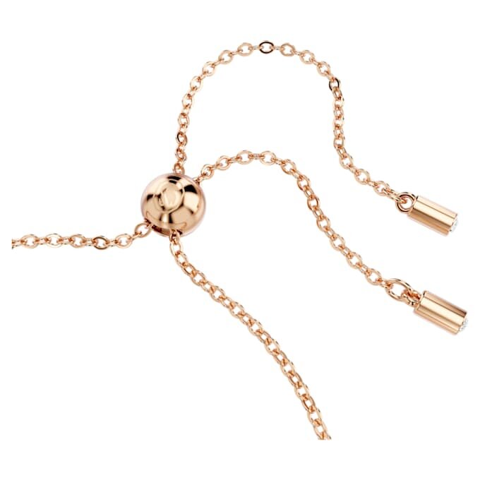 Matrix-Armband mit gemischten Schliffen, weiß, roségoldfarben plattiert Matrix-Armband mit gemischten Schliffen, weiß, roségoldfarben plattiert
