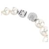 Matrix-Armband mit Kristallperlen, weiß, rhodiniert Matrix-Armband mit Kristallperlen, weiß, rhodiniert