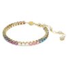 Matrix-Armband, Rundschliff, mehrfarbig, goldfarben plattiert