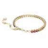 Matrix-Armband, Rundschliff, mehrfarbig, goldfarben plattiert