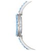 Matrix Armreif-Uhr Swiss Made, Kristall-Armband, Blau, Edelstahl Matrix Armreif-Uhr Swiss Made, Kristall-Armband, Blau, Edelstahl