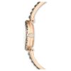 Matrix Armreif-Uhr Swiss Made, Kristall-Armband, grau, roségoldfarben Matrix Armreif-Uhr Swiss Made, Kristall-Armband, grau, roségoldfarben