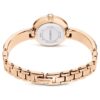 Matrix Armreif-Uhr Swiss Made, Kristall-Armband, Weiß, roségoldfarbene Oberfläche Matrix Armreif-Uhr Swiss Made, Kristall-Armband, Weiß, roségoldfarbene Oberfläche