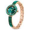 Matrix Armreif-Uhr, Swiss Made, Kristallarmband, grün, champagnerfarbene Goldoptik Matrix Armreif-Uhr, Swiss Made, Kristallarmband, grün, champagnerfarbene Goldoptik