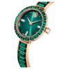 Matrix Armreif-Uhr, Swiss Made, Kristallarmband, grün, champagnerfarbene Goldoptik Matrix Armreif-Uhr, Swiss Made, Kristallarmband, grün, champagnerfarbene Goldoptik