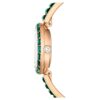 Matrix Armreif-Uhr, Swiss Made, Kristallarmband, grün, champagnerfarbene Goldoptik Matrix Armreif-Uhr, Swiss Made, Kristallarmband, grün, champagnerfarbene Goldoptik
