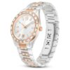 Matrix Date Uhr, Swiss Made, Metallarmband, roségoldfarben, Mischmetall-Finish Matrix Date Uhr, Swiss Made, Metallarmband, roségoldfarben, Mischmetall-Finish