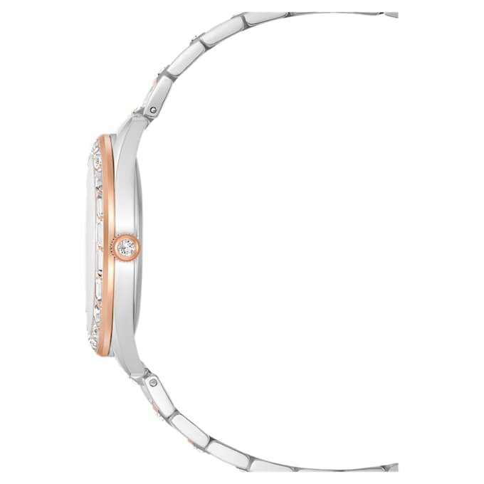 Matrix Date Uhr, Swiss Made, Metallarmband, roségoldfarben, Mischmetall-Finish Matrix Date Uhr, Swiss Made, Metallarmband, roségoldfarben, Mischmetall-Finish