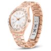 Matrix-Datumsuhr „Swiss Made“, Metallarmband, roségoldfarben, roségoldfarbene Oberfläche Matrix-Datumsuhr „Swiss Made“, Metallarmband, roségoldfarben, roségoldfarbene Oberfläche