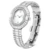 Matrix Octagon Uhr mit Baguette-Schliff, Metallarmband, silberfarben, Edelstahl Matrix Octagon Uhr mit Baguette-Schliff, Metallarmband, silberfarben, Edelstahl