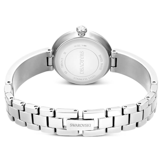 Matrix Pearl Armbanduhr Swiss Made, Kristall-Armband, Weiß, Edelstahl Matrix Pearl Armbanduhr Swiss Made, Kristall-Armband, Weiß, Edelstahl