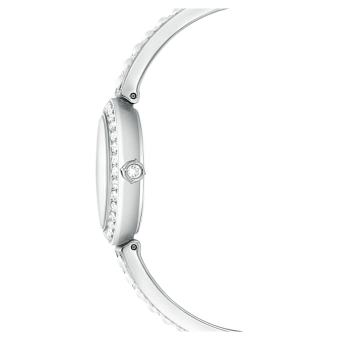 Matrix Pearl Armbanduhr Swiss Made, Kristall-Armband, Weiß, Edelstahl Matrix Pearl Armbanduhr Swiss Made, Kristall-Armband, Weiß, Edelstahl