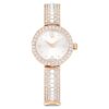 Matrix Pearl Armreif-Armbanduhr, Swiss Made, Kristallarmband, weiß, roségoldfarben Matrix Pearl Armreif-Armbanduhr, Swiss Made, Kristallarmband, weiß, roségoldfarben