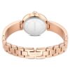 Matrix Pearl Armreif-Uhr, Swiss Made, Kristallarmband, schwarz, roségoldfarbenes Finish