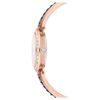 Matrix Pearl Armreif-Uhr, Swiss Made, Kristallarmband, schwarz, roségoldfarbenes Finish