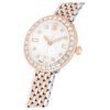 Matrix Tennis 7-Link-Uhr, Swiss Made, Metallarmband, Roségold-Farbton, gemischte Metalloberfläche Matrix Tennis 7-Link-Uhr, Swiss Made, Metallarmband, Roségold-Farbton, gemischte Metalloberfläche