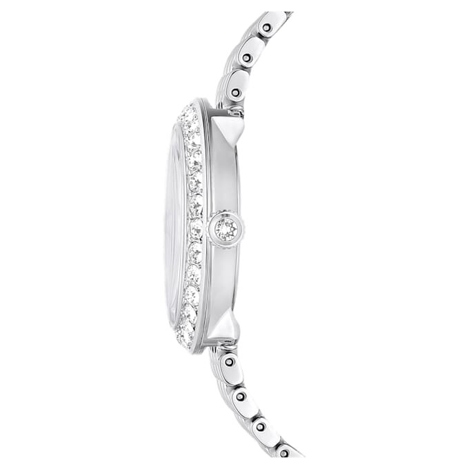 Matrix Tennis 7-Link-Uhr, Swiss Made, Metallarmband, silberfarben, Edelstahl Matrix Tennis 7-Link-Uhr, Swiss Made, Metallarmband, silberfarben, Edelstahl