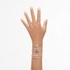 Matrix Tennis-Armband mit rundgeschliffenen Steinen, weiß, roségoldfarben plattiert Matrix Tennis-Armband mit rundgeschliffenen Steinen, weiß, roségoldfarben plattiert