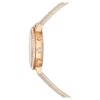 Matrix Tennis Chrono Uhr, Swiss Made, Lederarmband, beige, roségoldfarben