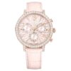 Matrix Tennis Chrono Uhr, Swiss Made, Lederarmband, Rosa, roségoldfarbenes Finish Matrix Tennis Chrono Uhr, Swiss Made, Lederarmband, Rosa, roségoldfarbenes Finish