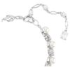 Matrix Tennisarmband Crystal Pearl, Rundschliff, Weiß, rhodiniert Matrix Tennisarmband Crystal Pearl, Rundschliff, Weiß, rhodiniert
