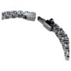 Matrix Tennisarmband, Rundschliff, Blau, rutheniumbeschichtet