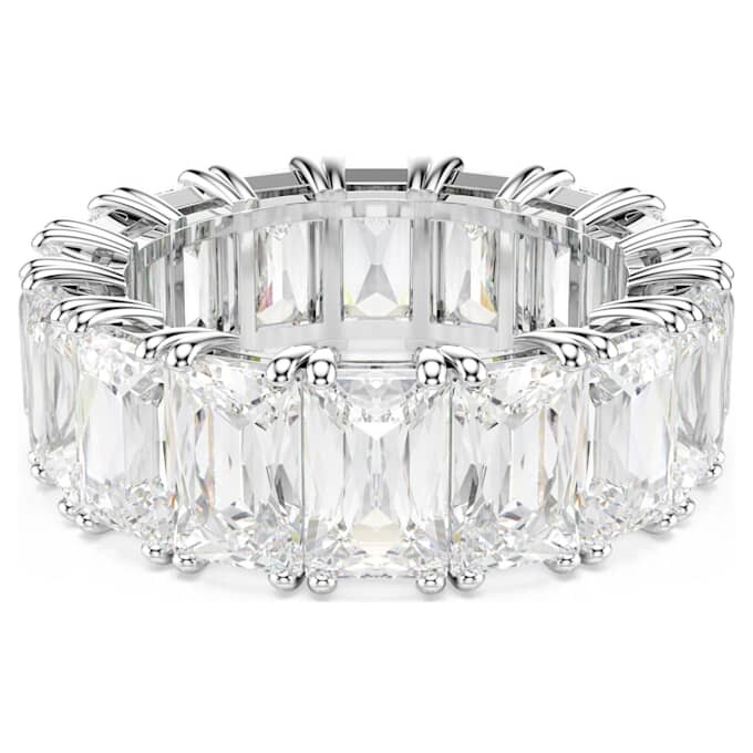 Matrix Vittore Ring im Baguette-Schliff, weiß, rhodiniert Matrix Vittore Ring im Baguette-Schliff, weiß, rhodiniert