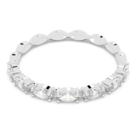 Matrix Vittore Ring im Marquise-Schliff, weiß, rhodiniert