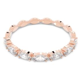 Matrix Vittore Ring im Marquise-Schliff, weiß, roségoldfarben plattiert