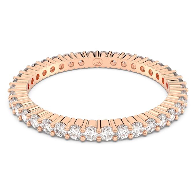 Matrix Vittore Ring, runder Schliff, weiß, roségoldfarben plattiert Matrix Vittore Ring, runder Schliff, weiß, roségoldfarben plattiert