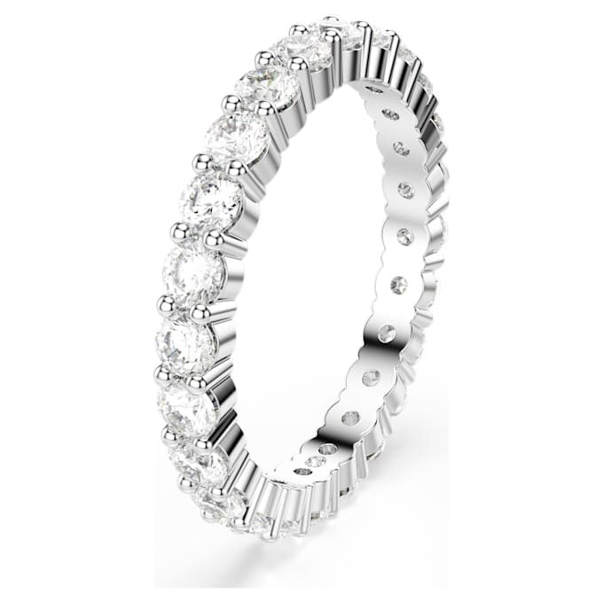 Matrix Vittore Ring, Rundschliff, Weiß, silberfarben Matrix Vittore Ring, Rundschliff, Weiß, silberfarben