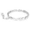 Mesmera-Armband mit gemischten Schliffformen, weiß, rhodiniert Mesmera-Armband mit gemischten Schliffformen, weiß, rhodiniert