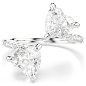 mesmera offener ring mit herzschliff pav weiss rhodiniert 2 280x280 - Mesmera Offener Ring mit Herzschliff, Pav&eacute;, Wei&szlig;, rhodiniert