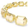 Millenia-Armband mit achteckigem Schliff, karamellfarben, goldfarben plattiert