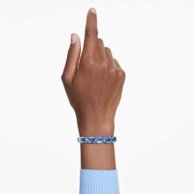 Millenia-Armband mit Achtkant-Schliff, Farbverlauf, Blau, rhodiniert