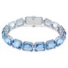Millenia-Armband mit Achtkant-Schliff, Farbverlauf, Blau, rhodiniert