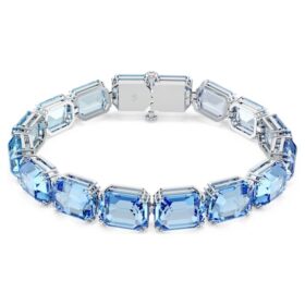 Millenia-Armband mit Achtkant-Schliff, Farbverlauf, Blau, rhodiniert