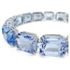 Millenia-Armband mit Achtkant-Schliff, Farbverlauf, Blau, rhodiniert