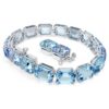 Millenia-Armband mit Achtkant-Schliff, Farbverlauf, Blau, rhodiniert