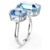Millenia Offener Ring mit Achtkant-Schliff, blau, rhodiniert Millenia Offener Ring mit Achtkant-Schliff, blau, rhodiniert