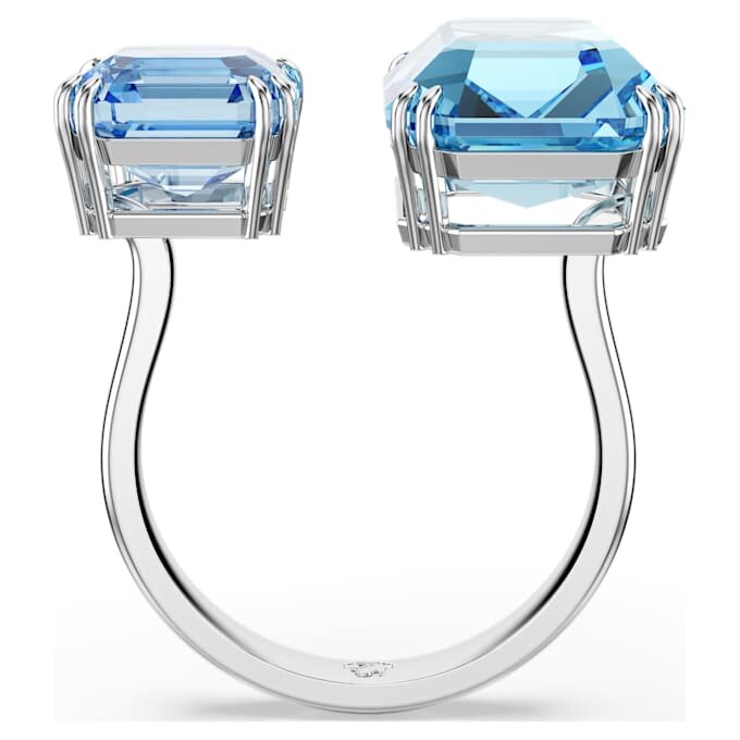 Millenia Offener Ring mit Achtkant-Schliff, blau, rhodiniert Millenia Offener Ring mit Achtkant-Schliff, blau, rhodiniert