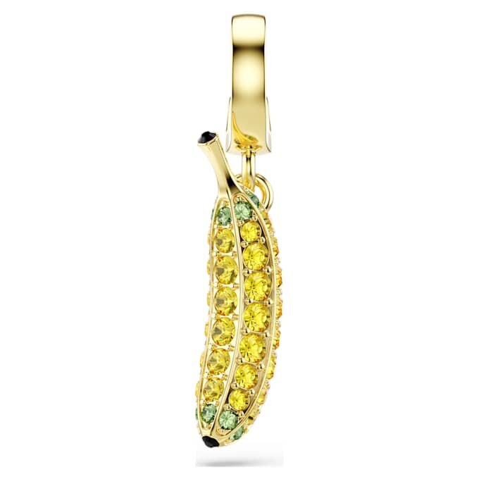 Minions-Bananen-Anhänger mit Pavé-Besatz, gelb, vergoldet Minions-Bananen-Anhänger mit Pavé-Besatz, gelb, vergoldet